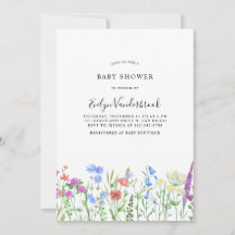 Célébration de Baby Shower aux Fleurs Sauvages Mul