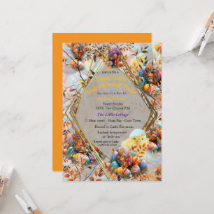 Invitation Célébration de bébé de Pâques