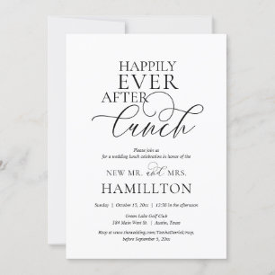 Invitation Célébration de déjeuner après le mariage pour touj