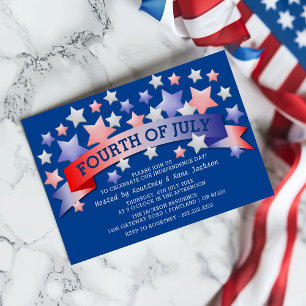 Invitation Célébration de la fête de l'Indépendance États-U