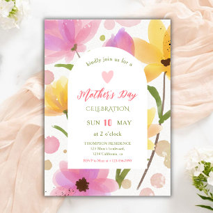 Invitation Célébration de la fête des mères aux fleurs à l'aq