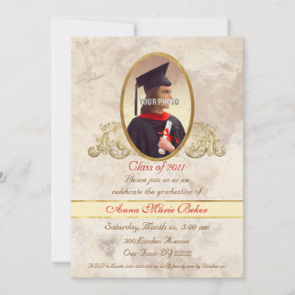 Invitation Célébration de la graduation du cadre photo