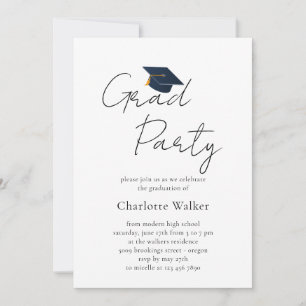 Invitation Célébration de la typographie avec un chapeau de r