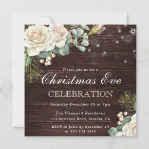 Invitation Célébration de la veille de Noël à la Rose Blanche
