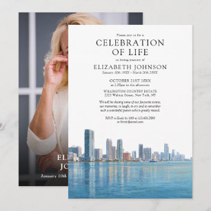 Invitation Célébration de la vie à Miami Floride Photo de fun