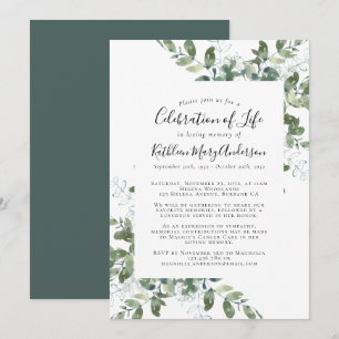 Invitation Célébration de la vie au Mémorial des Eucalyptus