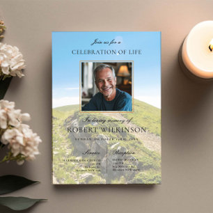 Invitation Célébration de la vie dans la verdure du ciel