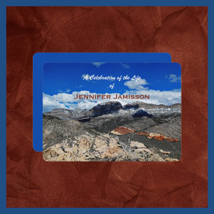 Invitation Célébration de la vie, Paysage du désert