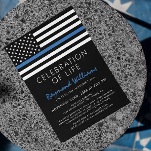 Invitation Célébration de la vie policière   Ligne bleue minc