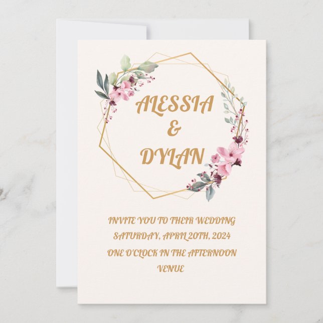 Invitation Célébration de l'amour (Devant)