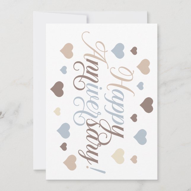 Invitation Célébration de l'amour : Joyeux Anniversaire (Devant)