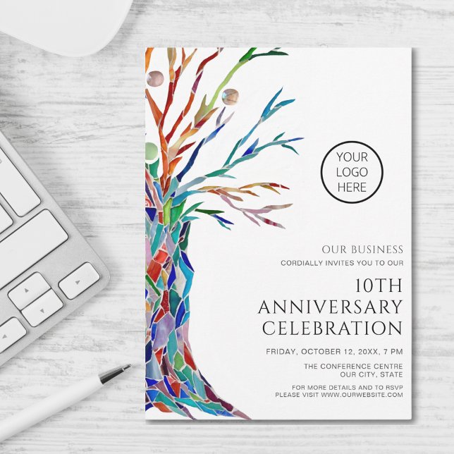 Invitation Célébration de l'anniversaire de l'entreprise (Créateur téléchargé)