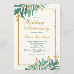 Invitation Célébration de l'anniversaire de mariage