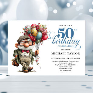 Invitation Célébration de l'anniversaire des 50 ans de l'homm