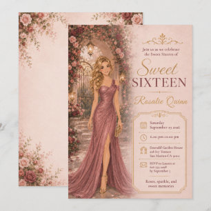 Invitation Célébration de l'arche de jardin pour un doux seiz