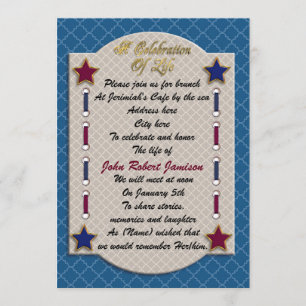 Invitation Célébration de l'invitation commémorative de la