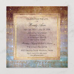 Invitation Célébration de Live Golden Music