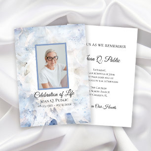 Invitation Célébration de l'oeillet bleu teinté de la vie fun