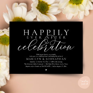Invitation Célébration de mariage moderne et heureux pour tou
