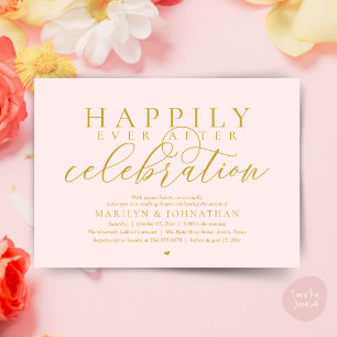 Invitation Célébration de mariage moderne et heureux pour tou
