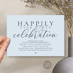 Invitation Célébration de mariage moderne et heureux pour tou