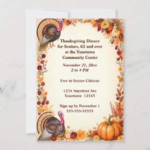 Invitation Célébration de Thanksgiving