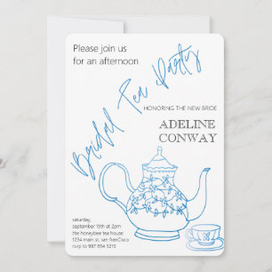 Invitation Célébration de thé de mariage
