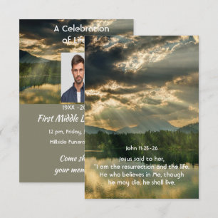 Invitation Célébration de vie selon Jean 11
