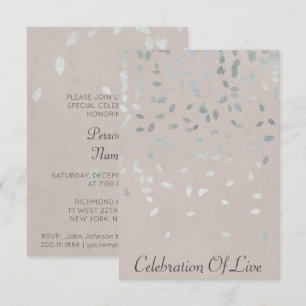 Invitation Célébration de Vip Vip Silver Pastel
