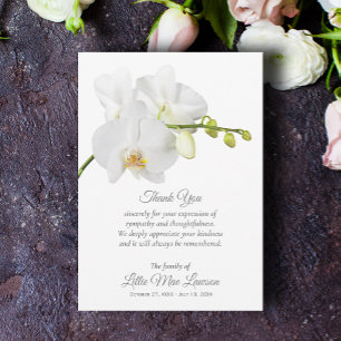 Invitation Célébration des funérailles des orchidées de la Ca