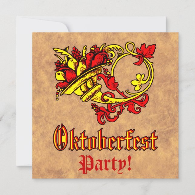 Invitation Célébration d'Oktoberfest (Devant)