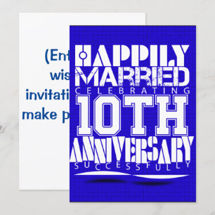 Invitation célébration du 10e anniversaire de mariage