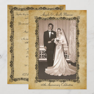 Invitation Célébration du 60e anniversaire de mariage