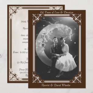 Invitation Célébration du 60e anniversaire de style vintage