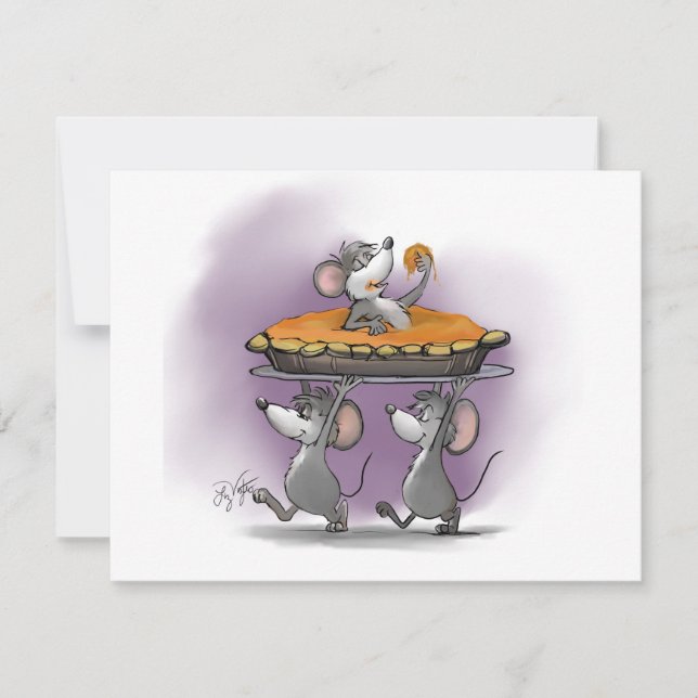 Invitation Célébration du citrouille Pie (Devant)