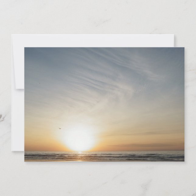 Invitation Célébration du coucher de soleil sur la plage Ajou (Devant)