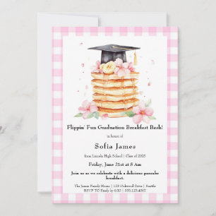 Invitation Célébration du petit déjeuner de graduation de crê