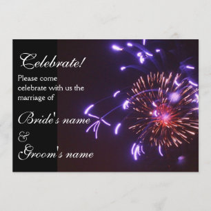 Invitation Célébration épousant le pourpre