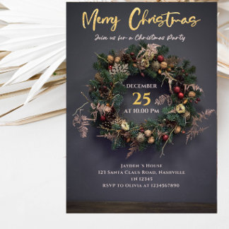 Invitation Célébration festive des Fêtes