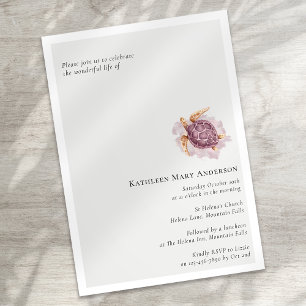 Invitation Célébration funéraire de la vie