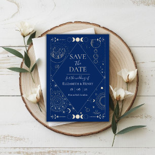 Invitation Célébration lunaire étoilée constellations Enregis