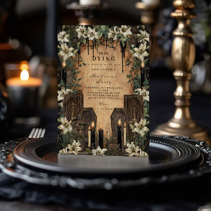 Invitation Célébration macabre de Halloween au chandelier dan