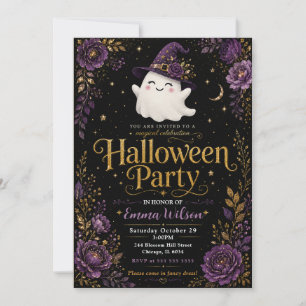 Invitation Célébration magique d'Halloween