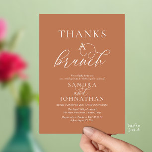 Invitation Célébration moderne de weekend de mariage avec un 