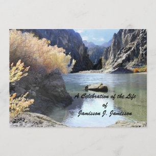 Invitation Célébration paysage d'invitation de la vie du beau