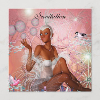 Invitation Célébration Showgirl Rose