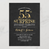 Célébration surprise des 55 ans de mariage - Table