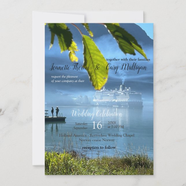Invitation Célébrations norvégiennes (Devant)