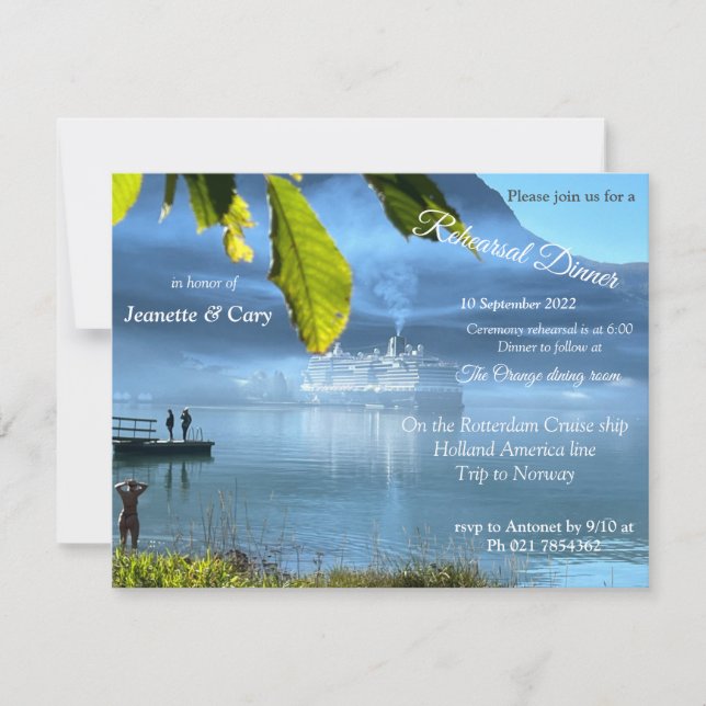 Invitation Célébrations norvégiennes (Devant)