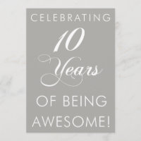 Célébrer 10 Ans D'Être Étonnant